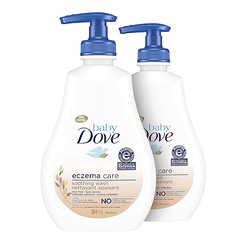 Dove - Gel de gel corporal calmante para bebés para calmar la delicada piel del bebé sin perfume ni color sin parabenos sin ftalatos 13 onzas