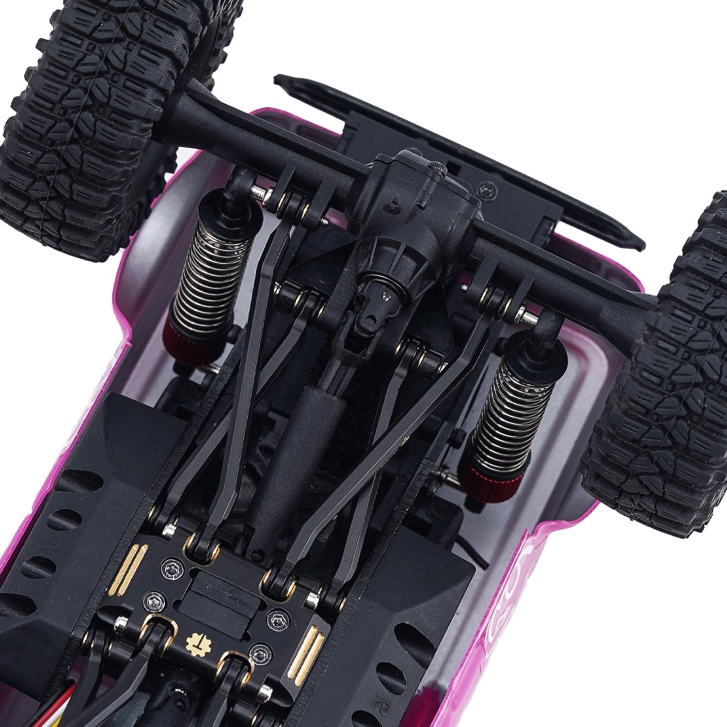 Brass High Clearance Chassis Links Set for Redcat Ascent-32 1/32 RC Crawler Car Upgrades,Black Coating