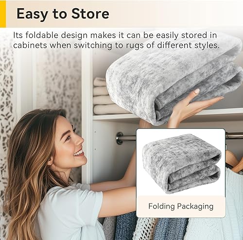 Miniatura 9 de Alfombras lavables de 5 x 7 pies, antideslizantes, modernas, abstractas, suaves para sala de estar, entrada, dormitorio, guardería, patrón impreso,