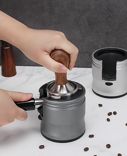 Miniatura 4 de DIBTSA Soporte para portafiltro de café, estación de amortiguación expreso de aleación de aluminio para la mayoría de portafiltro de café de