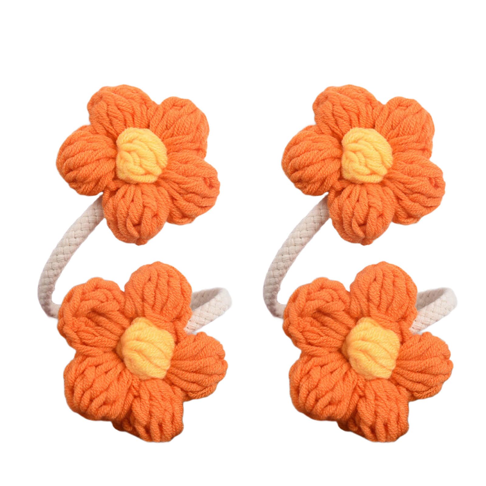 Kalttoy Retro Curtain Tiebacks Flower Curtain Holdbacks Curtains Holders Drapery Holdback Decorative Curtains Accessories Gift Tiebacks