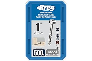 Kreg Zinc Pocket Hole Screws for Secure Joint
