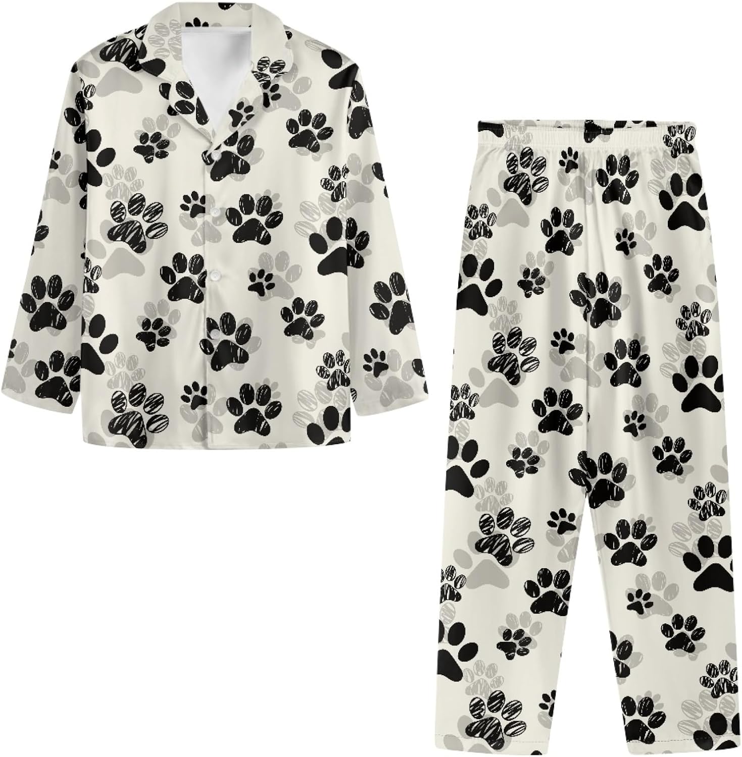 Matching Pjs Women Pajamas Cute Pj Long Sleeve Sleepwear Soft Outfits Button Up Pajama 2 Piece Sets