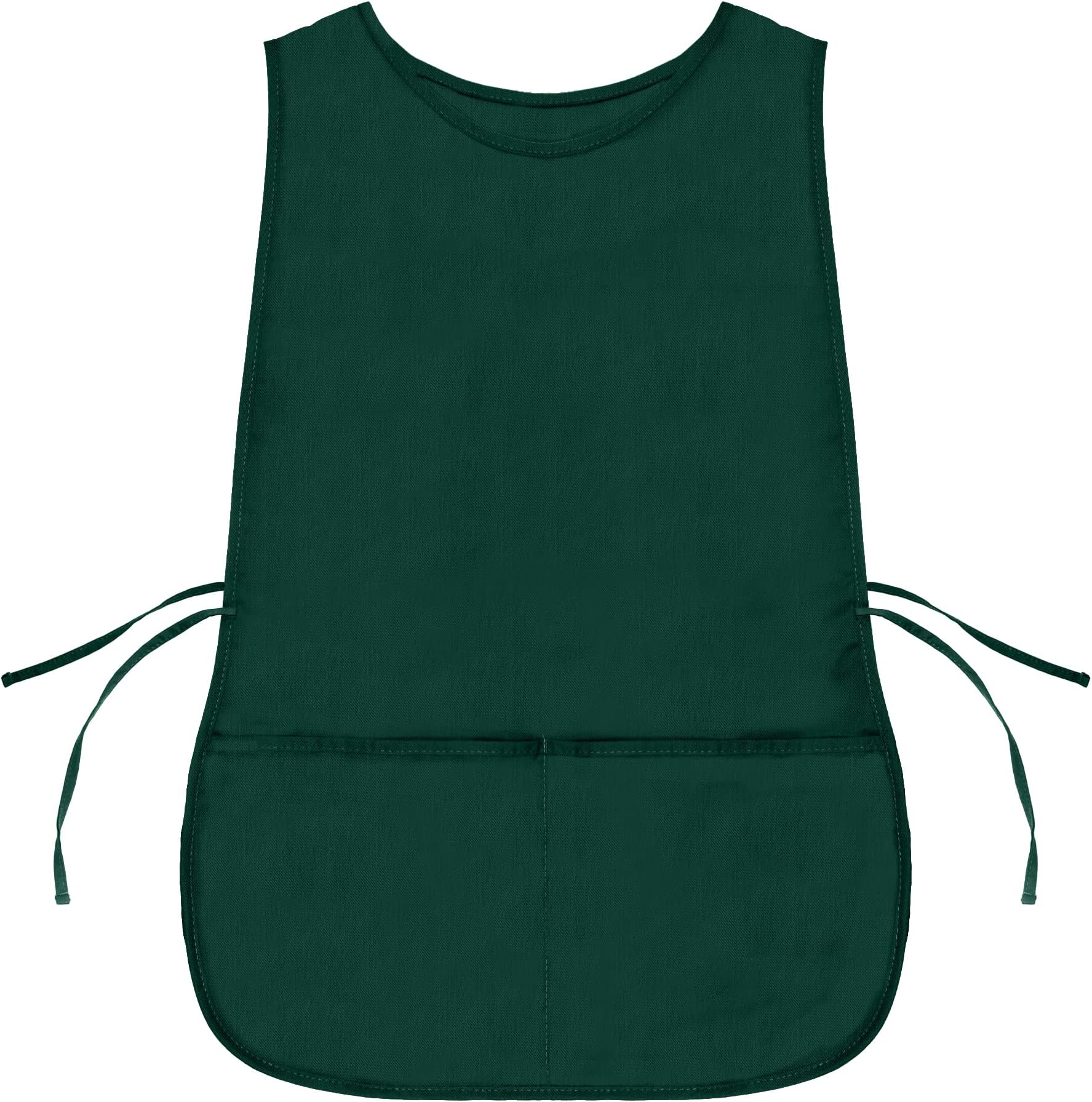 DALIX Cobbler Apron 2 Pockets Smock Regular 28.5" x 18.5" Poly Cotton Dark Green