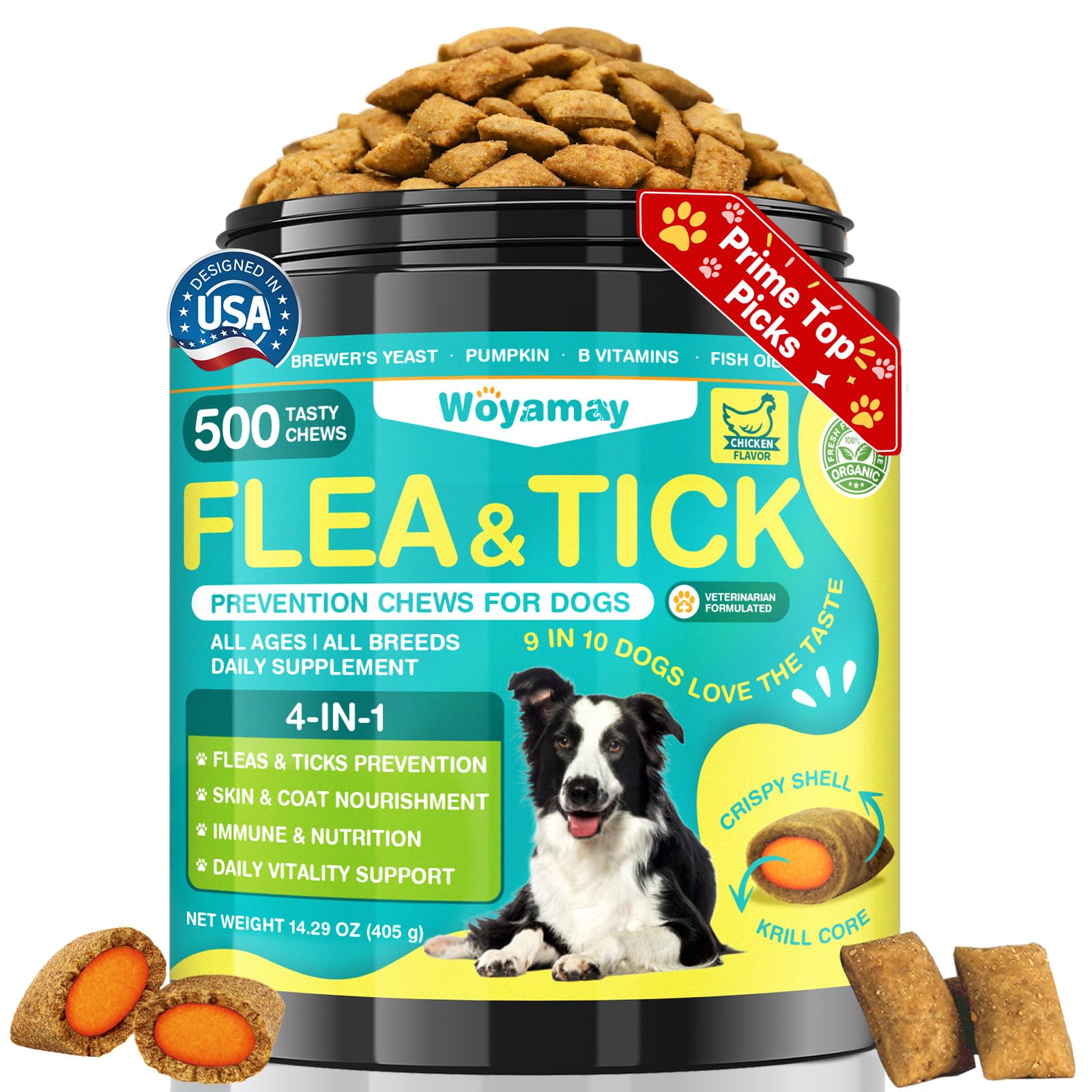 Woyamay 4-IN-1 Flea and Tick Prevention - flea and tick control | Mubboo