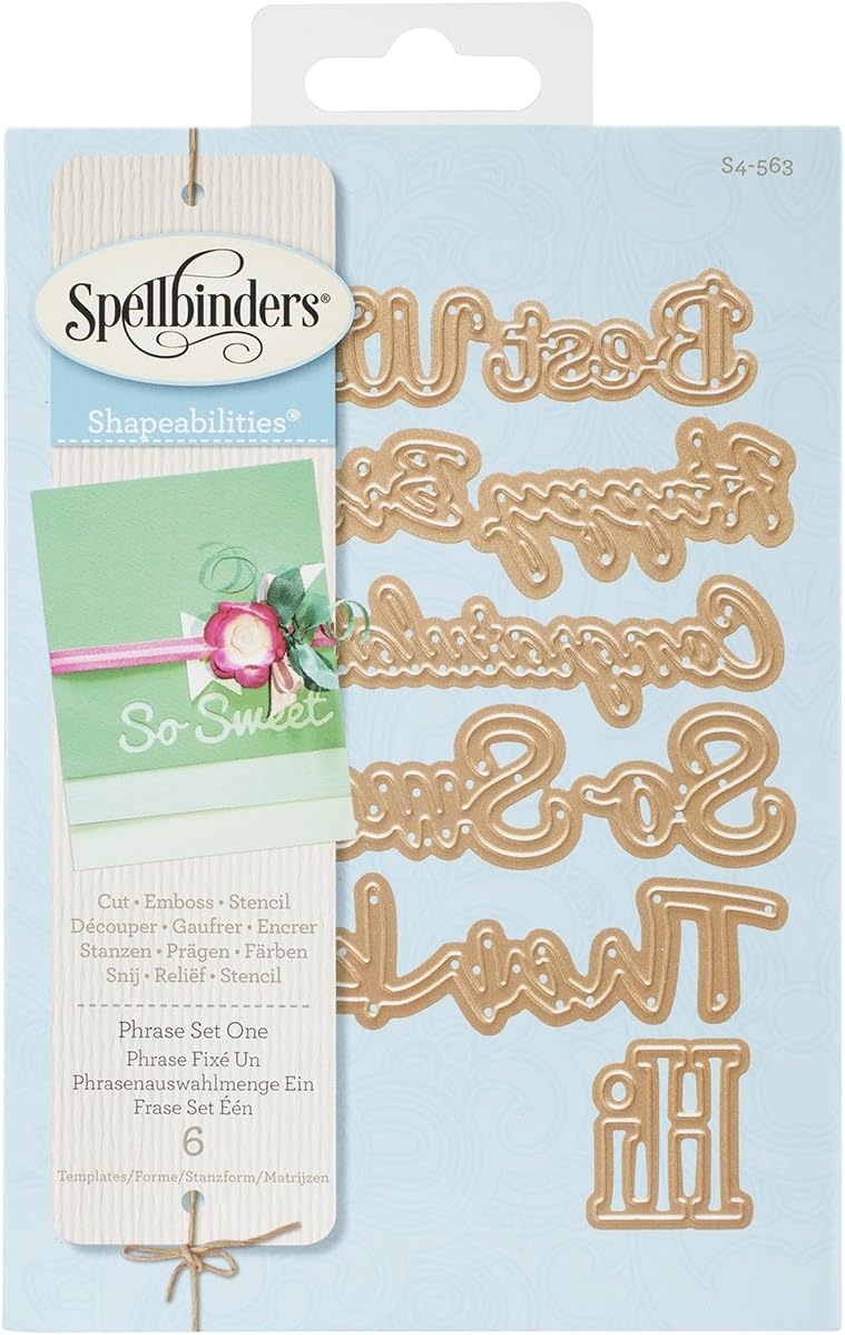 S4-563 Shapeabilities Phrase Set, Large Etched/Wafer Thin Dies