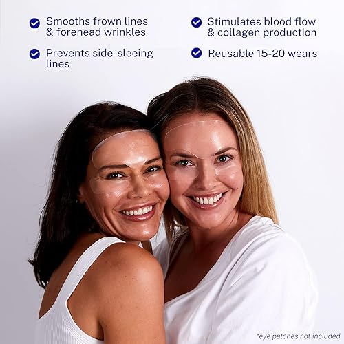 Miniatura 3 de Wrinkles Schminkles Parches antiarrugas para la frente, paquete de 1, almohadillas suavizantes de silicona hipoalergénicas reutilizables para