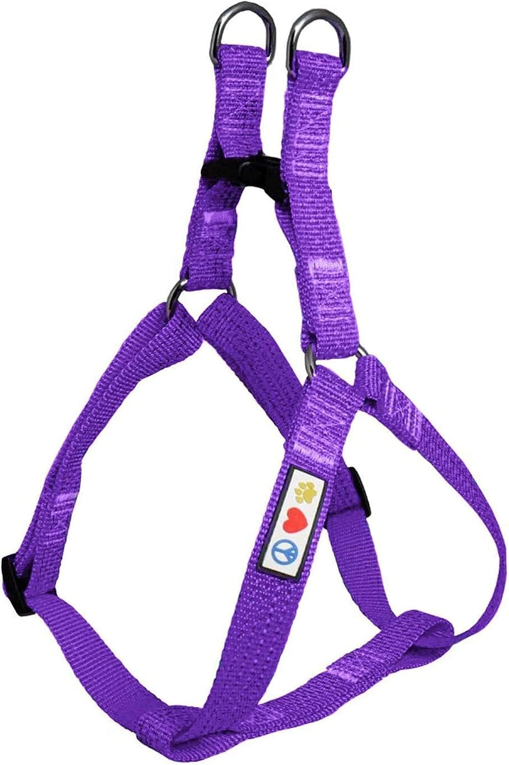 Pawtitas Dog Harness Large Dogs Reflective Adjustable Puppy Harness Anti-Pull Harness for Dogs Lightweight Dog Harness Purple