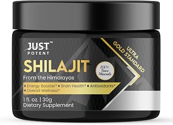 Ultra Gold Standard Shilajit Resin Supplement - 100+ Trace Minerals | 600mg Per Serving, 50 Servings | Fulvic & Humic Acids, Brain Health, Antioxidant, Energy, and Overall Wellness
