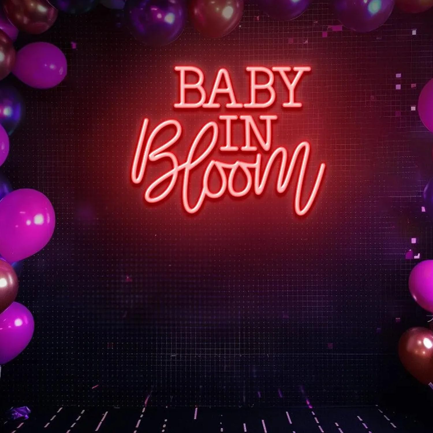 Baby In Bloom Neon Light, Neon Sign Light Decor, Baby Shower Led Light, Bedroom Neon Lights, Baby Gifts, Wall Decoration