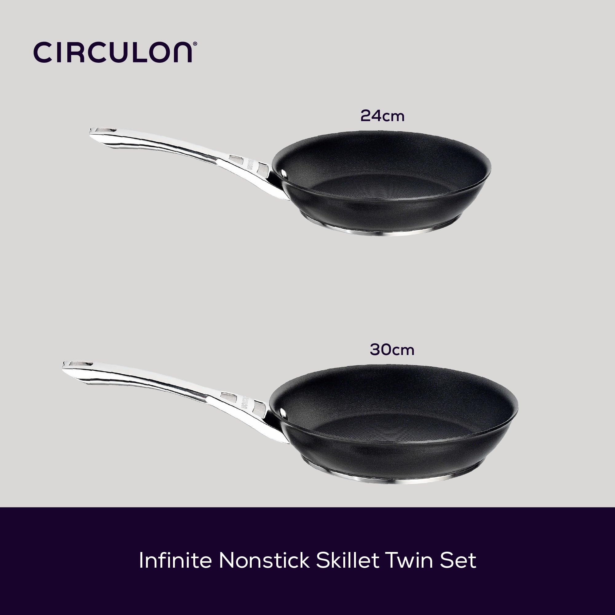 Amazon.com: Circulon Infinite Hard Anodised 24/30 cm Frying Pan