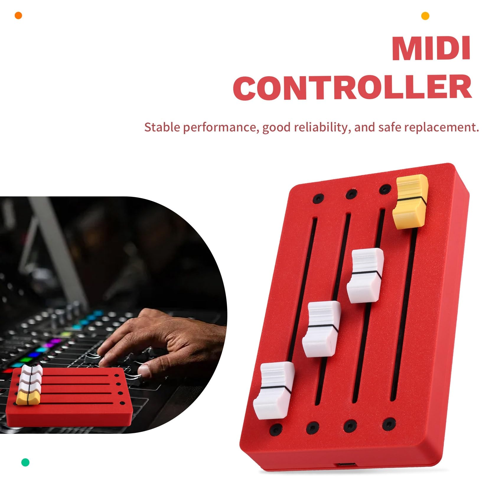 4-Kanal-MIDI-Controller CC-Controller Fader