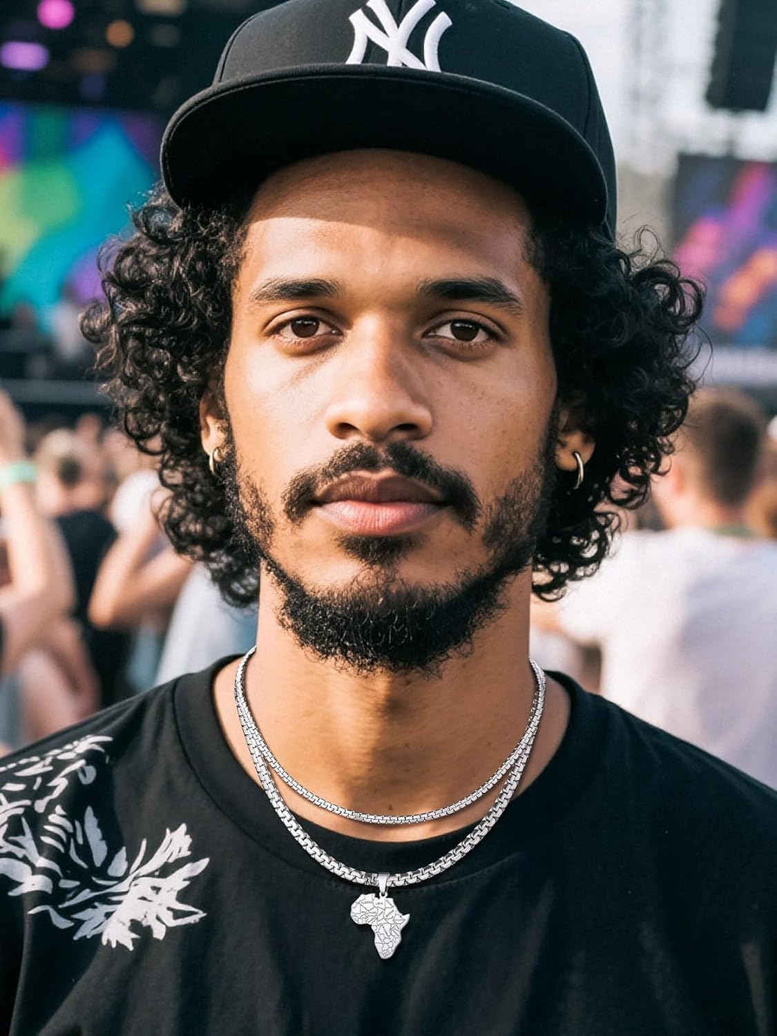 Richsteel Stainless Steel Mens Flat Link Chain Necklace, Black/Gold/Steel Chain for men, 2mm/4mm/6mm Width, No Tarnish & Hypoallergenic Hip Hop Jewelry, 18"-30" Length - Image 5