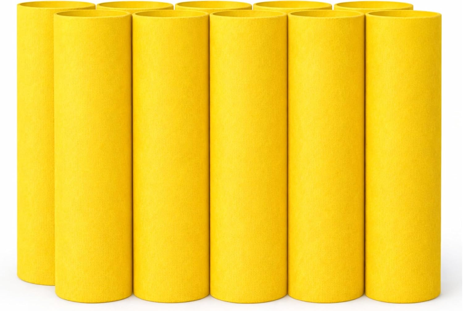 Solid Color Cotton Bandannas, 22x22 Inches, Unisex, Machine Washable, Available in 4 and 12 Packs (Solid Bright Yellow, 12)
