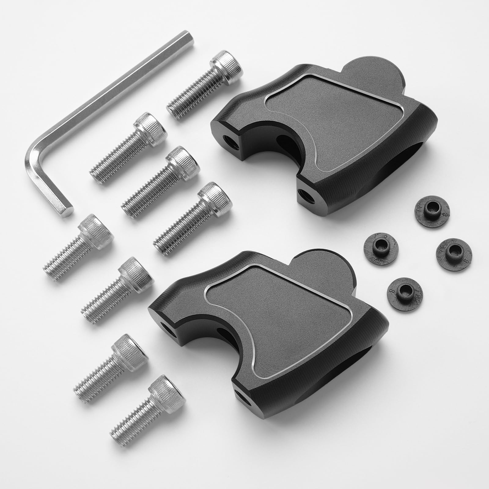 Riser per manubrio per moto, morsetto per manubrio CNC, altezza 45 mm, arretrato di 25 mm Compatible with Rebel CMX 250 CMX 300 CMX 500 17-24 CMX1100 20-24 Accessori
