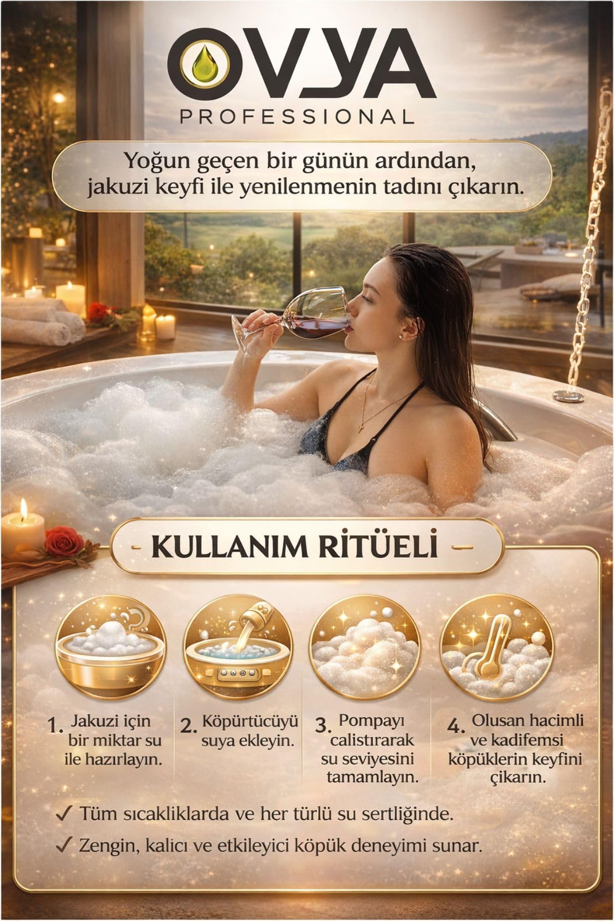 Konsantre Jakuzi Köpürtücü Banyo Köpüğü | Gizemli Düşler
