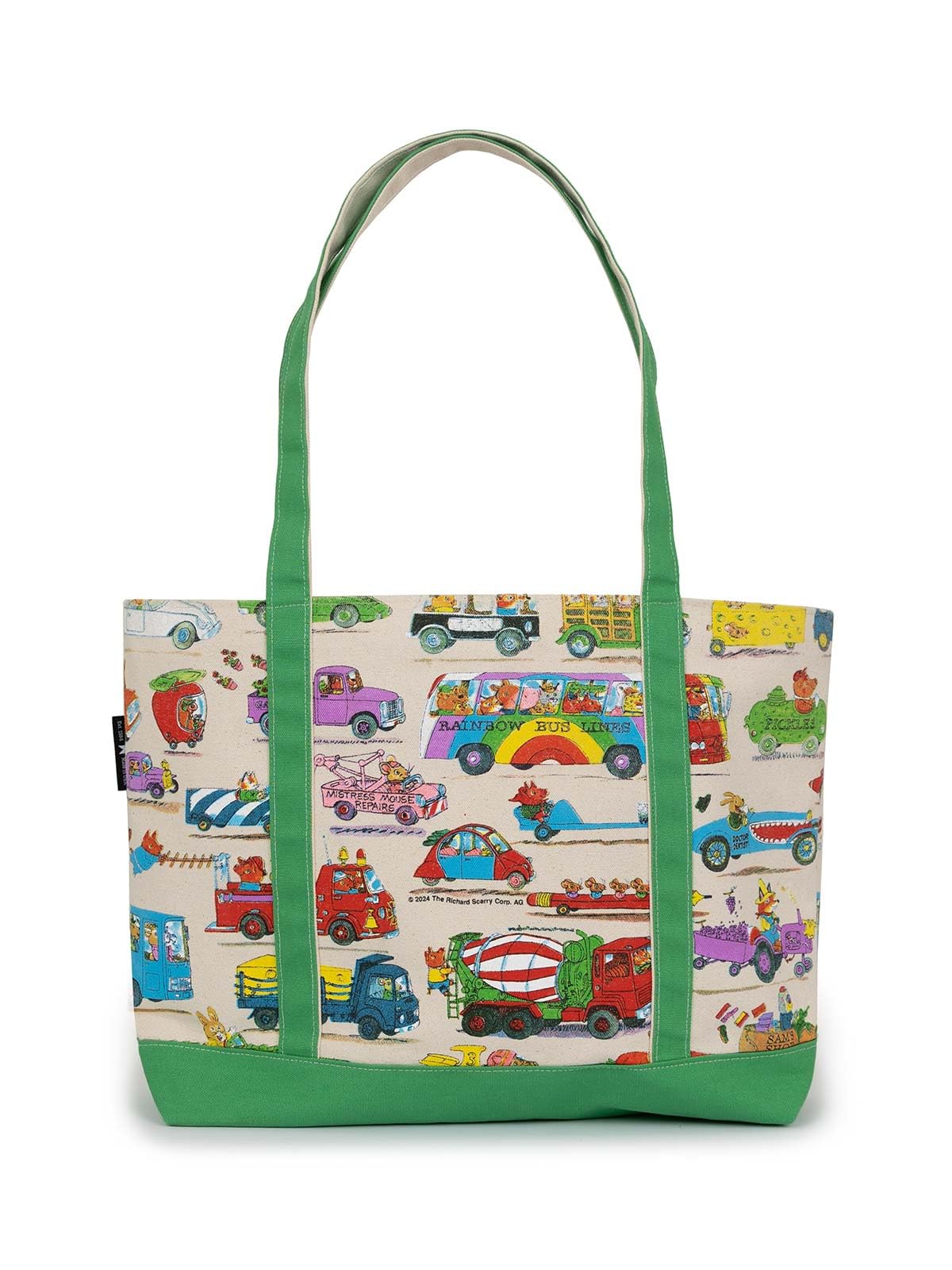Out of Print Richard Scarry Cars and Trucks and Things That Go Large Zippered Tote - Image 2