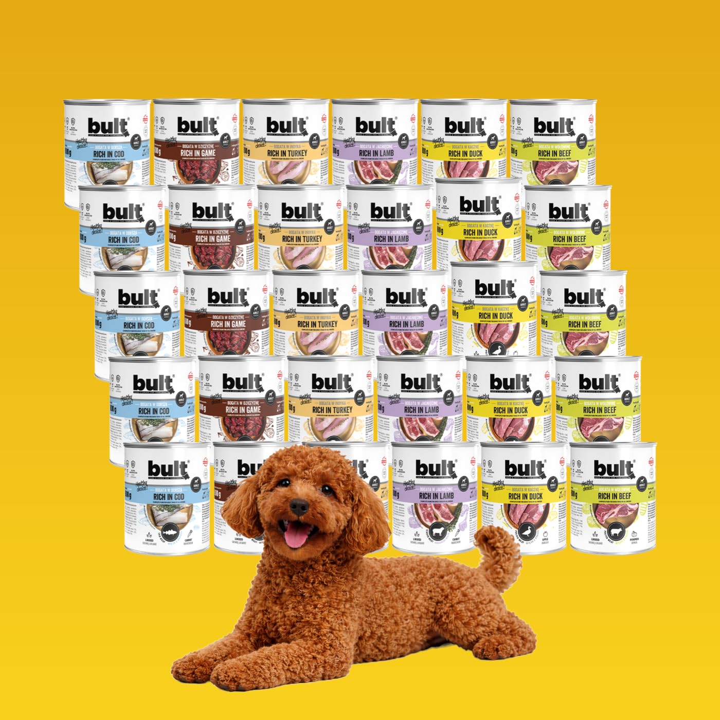 BULT Hundefutter Nass Dose 30x800g Mix