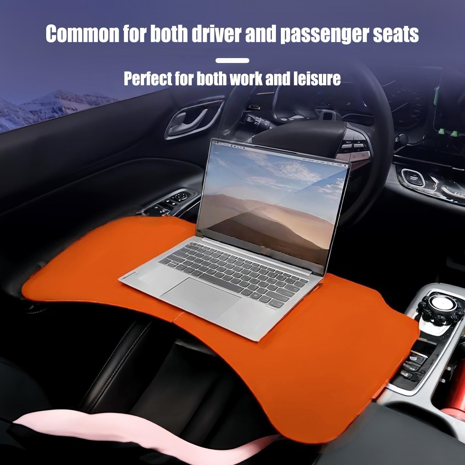 Tavolo da Volante Supporto Organizzatore Pieghevole Portatile | Tavolino da Auto Conducente per Camion, Camping, Pasto, Cibo, Snack, Pranzo, Lavoro, Autisti, Passeggeri, Cibo, Snack,