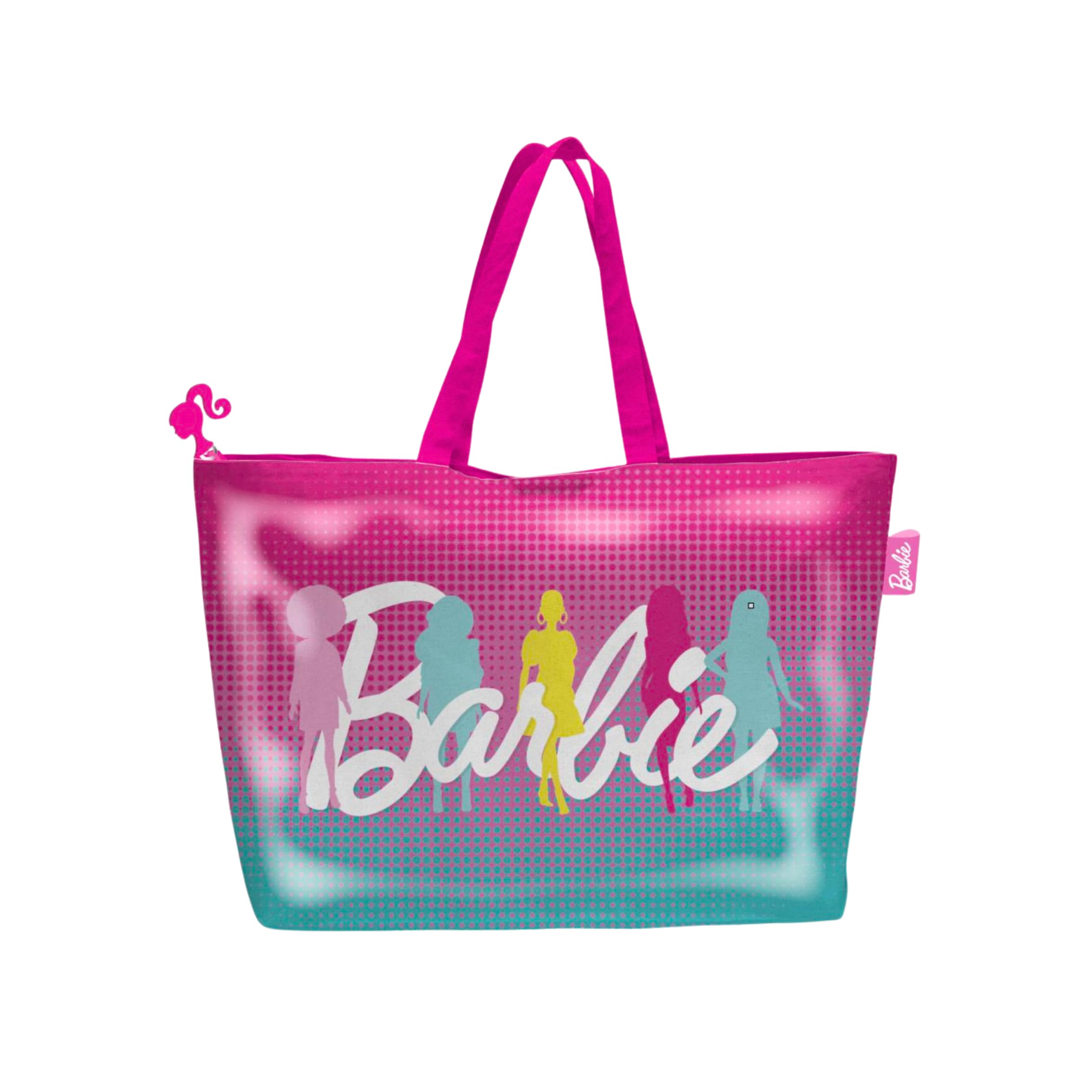 Barbie Borsa a Mano, Borsa da Viaggio a Tracolla per la Spesa da Spiaggia Bambole, Regalo per Donne e Ragazze Adolescenti
