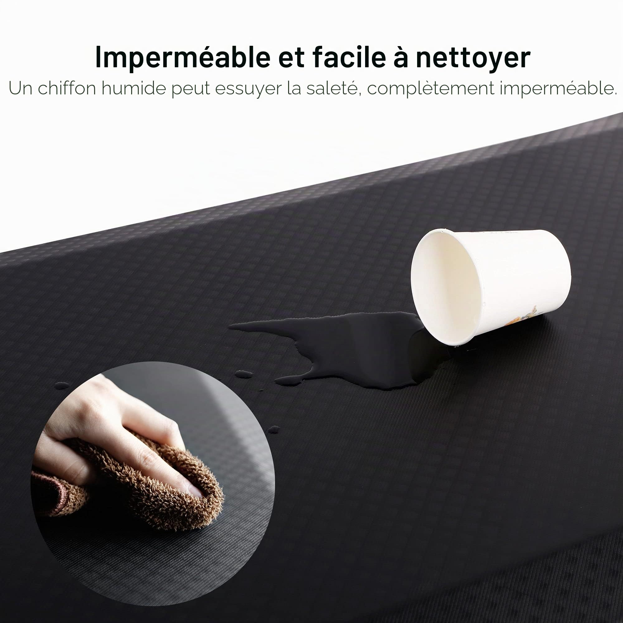 Flexispot Tapis Anti-Fatigue pour Bureau Debout Noir