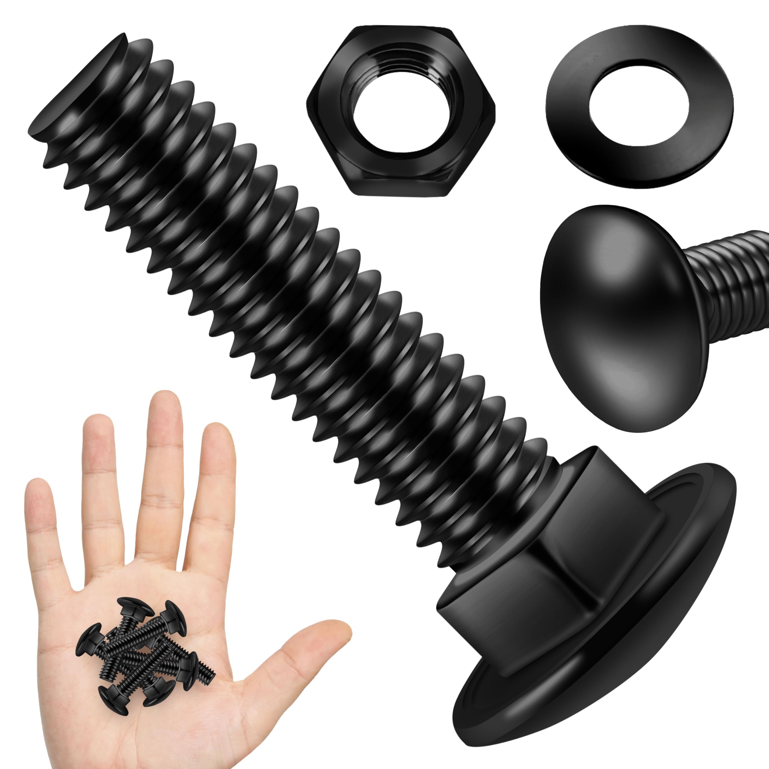 Stainless Steel Carriage Bolts - 20 Sets 1/4-20 -20