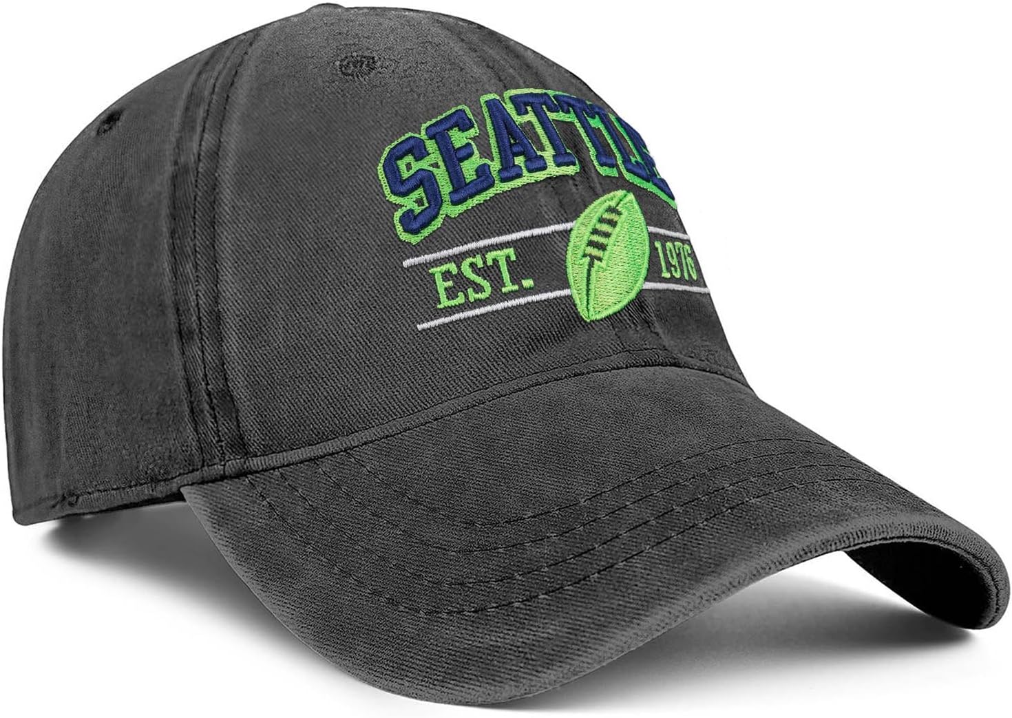 Football Hat for Men Women Vintage Embroidered City Hats Apparel Gifts Classic Baseball Cap