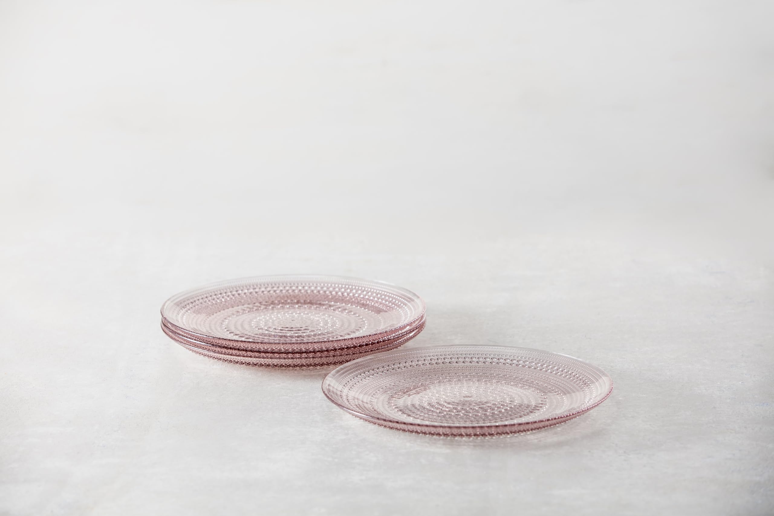 Fortessa Júpiter Hobnail - Plato llano de 10.5 pulgadas (juego de 4), color rosa