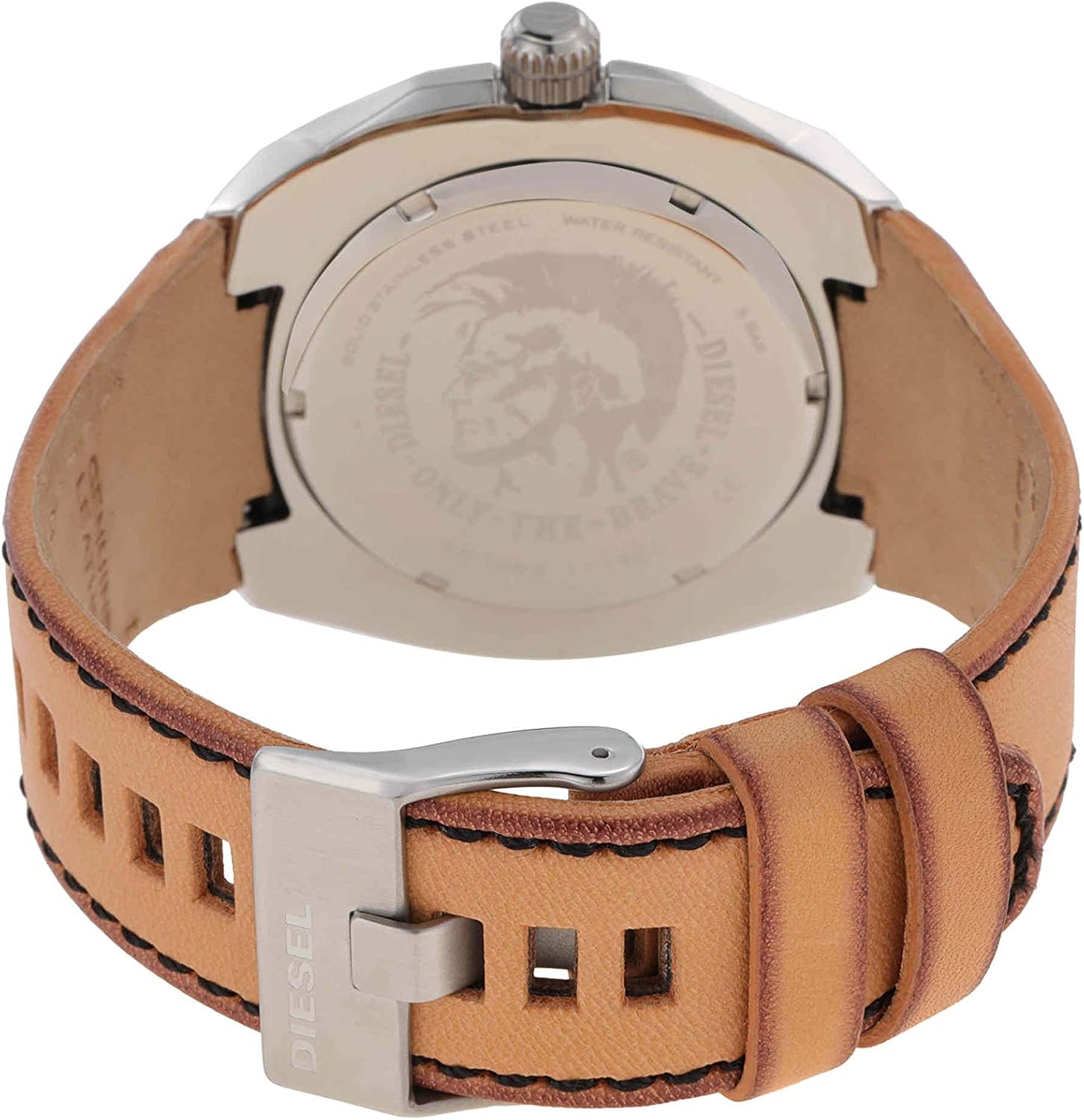 Diesel Men's Stigg Three-Hand Silver-Tone Stainless Steel Watch DZ1883