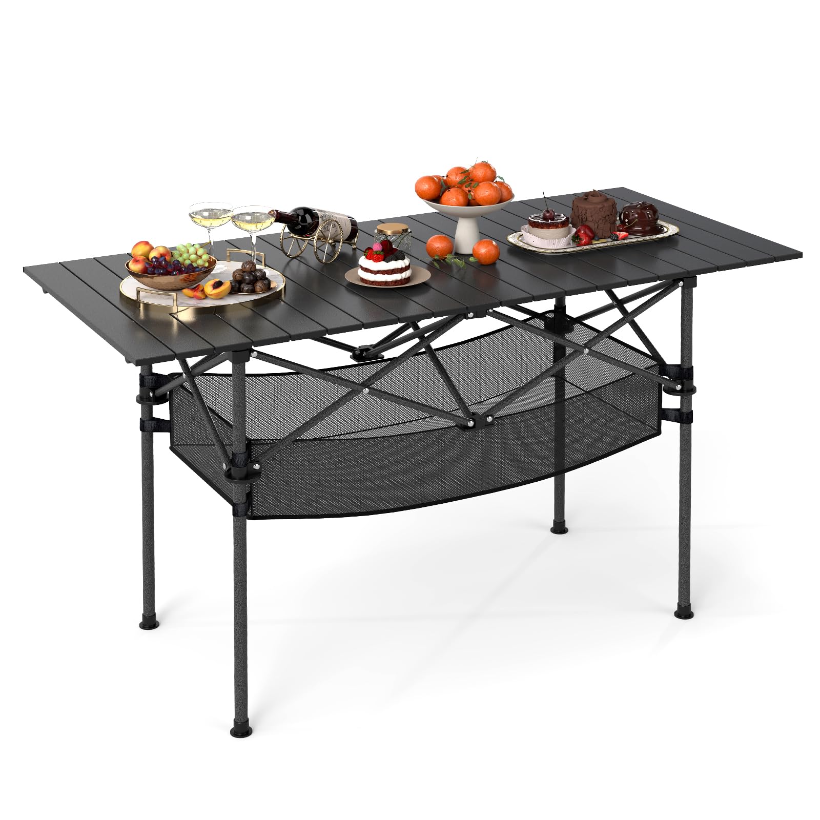 Table de pique-nique pour jardin et plage avec son sac de transport