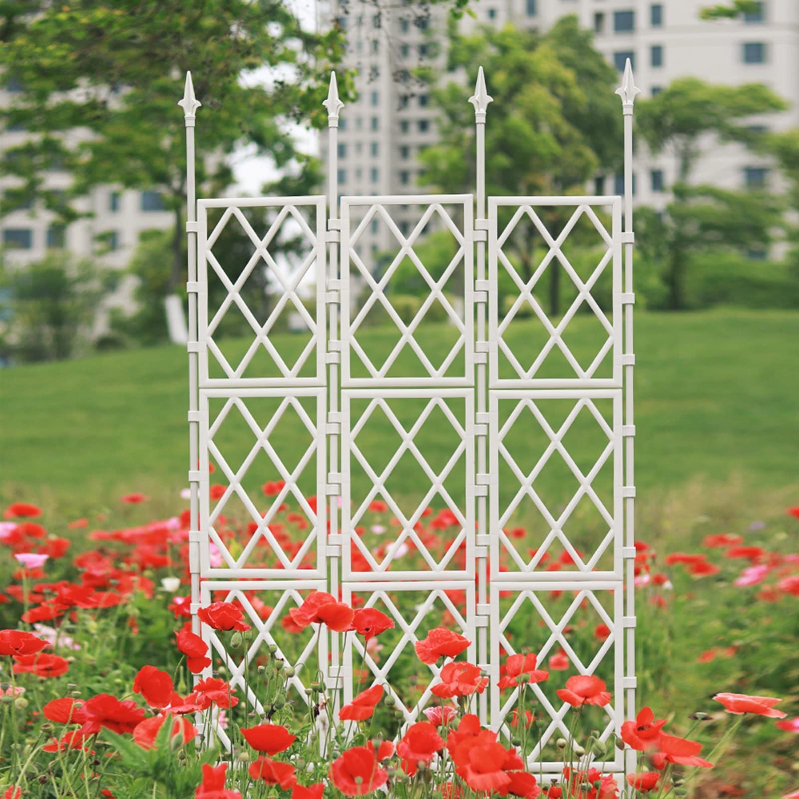 NiHome Opvouwbaar metalen tuintralie voor klimplanten, 113 x 30 cm