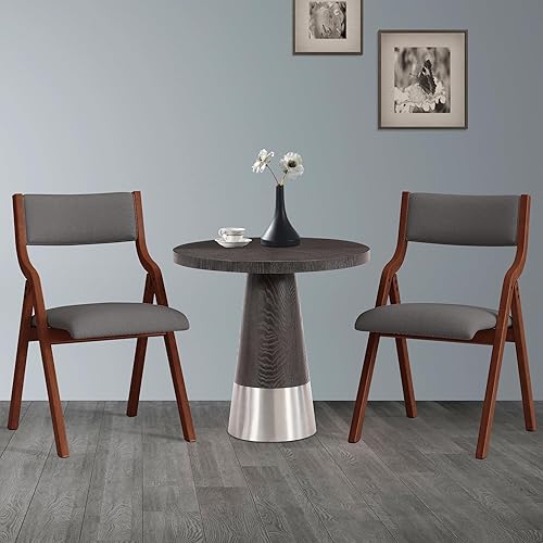 Miniatura 2 de Ball & Cast Silla plegable con asiento acolchado, silla de comedor plegable portátil de madera con respaldo y cojín de diseño ergonómico, fácil de