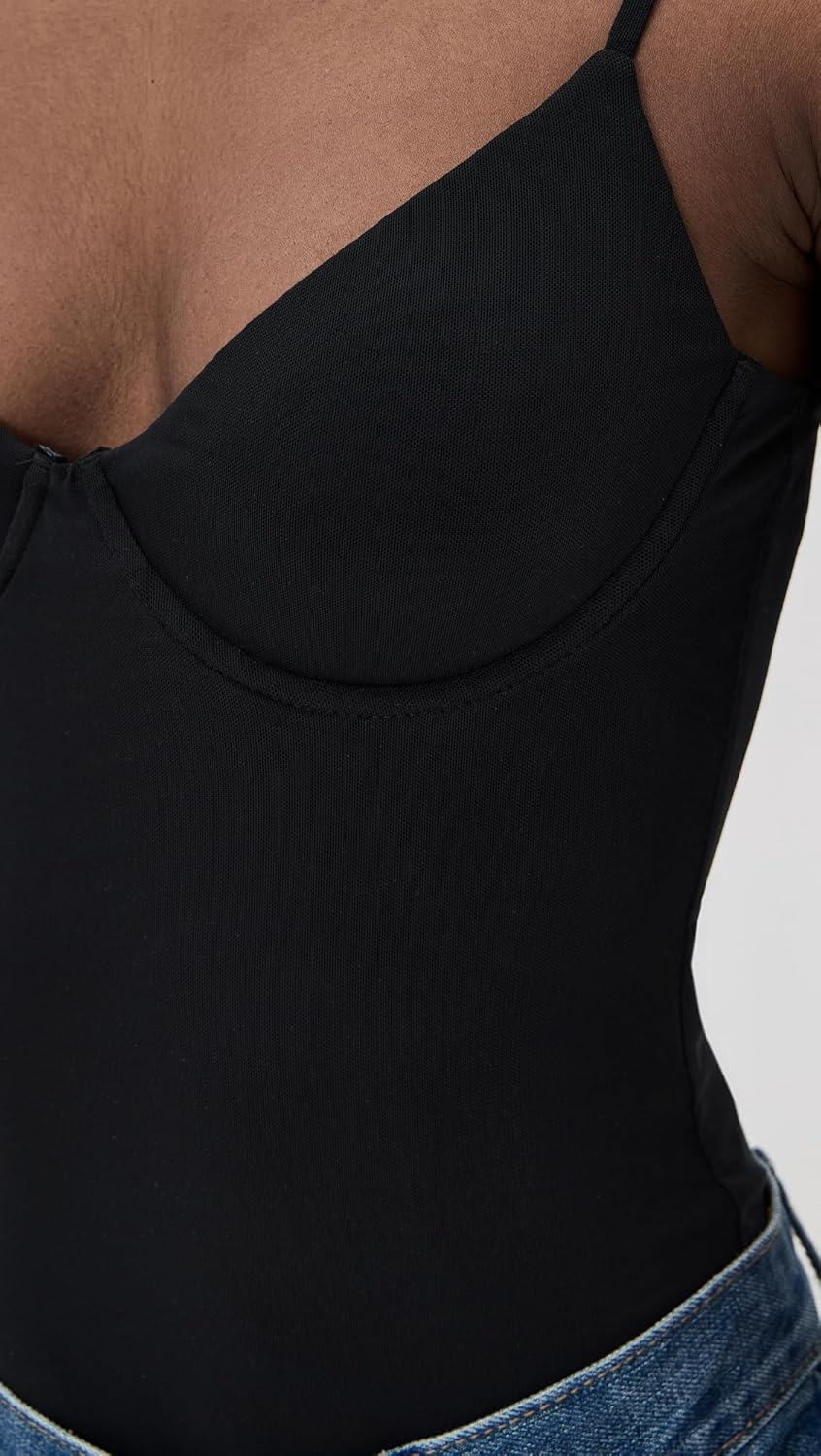 L'AGENCE Women's Elowen Underwire Thong Bodysuit - Image 6