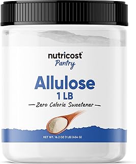 Nutricost Allulose Sweetener (1 LB) - KETO Sugar, 0 Calorie, Low Carb, Natural Sugar Alternative, Crystalline Powder