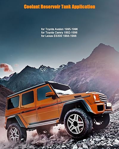 Miniatura 2 de Tanque de depósito de refrigerante con tapa compatible para 1995-1996 para Toyota para Avalon 1994-1996 para Lexus para ES300, tanque de expansión