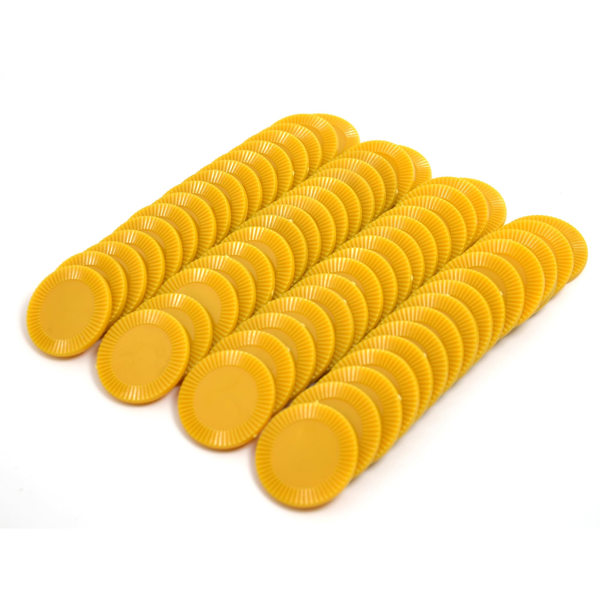 Smartdealspro Mini contatori per l'apprendimento in plastica opaca, gettoni per giochi di fiches da poker, con scatola portaoggetti (oro, 32 mm (64 pezzi, girasole)