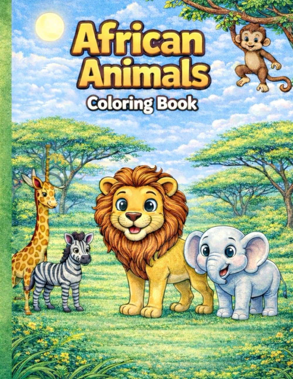 African Animals Coloring Book – Volume 2: Wildlife Coloring Pages for Kids Ages 2–6