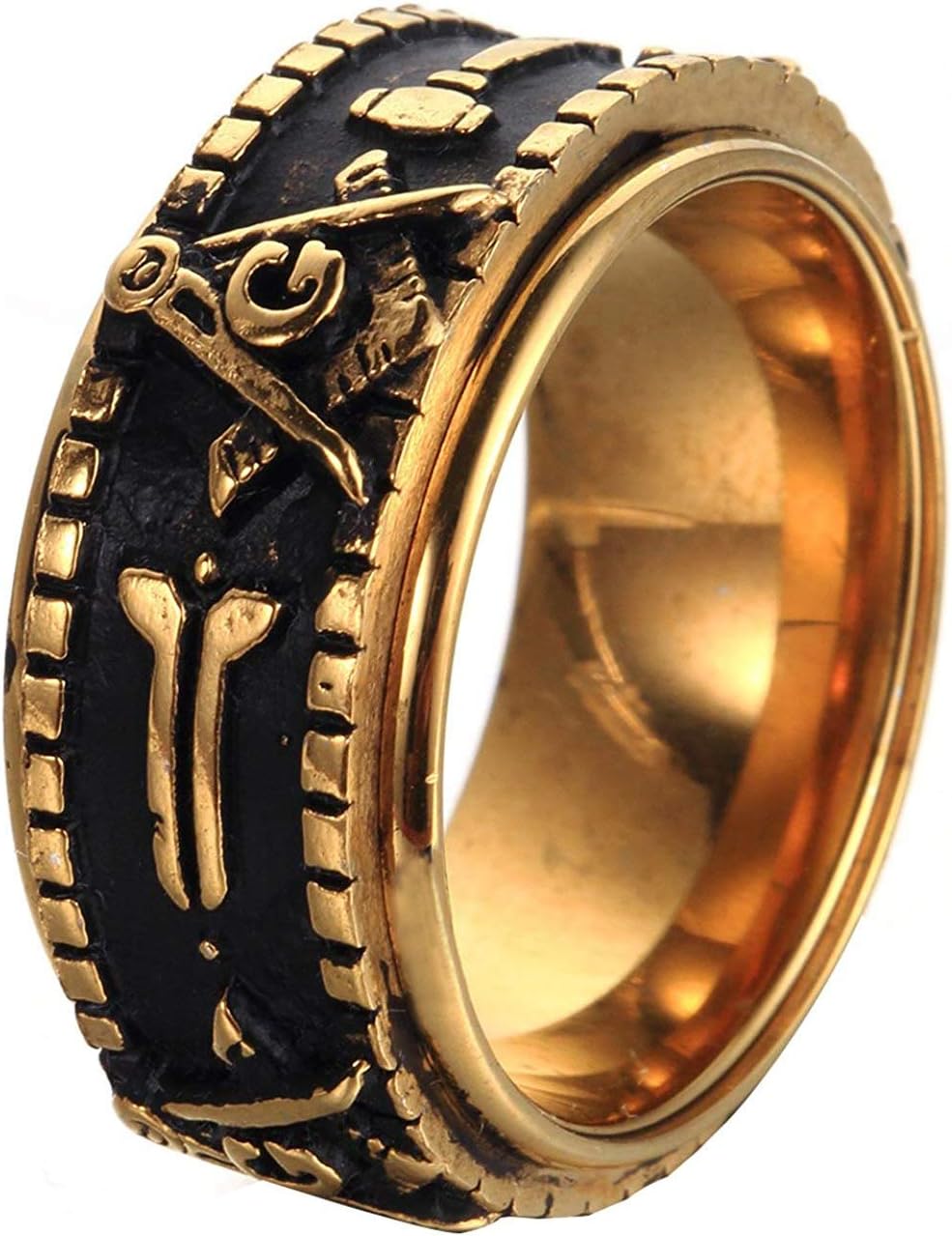 Mens Stainless Steel Vintage Spinner Freemason Jamaica Ubuy