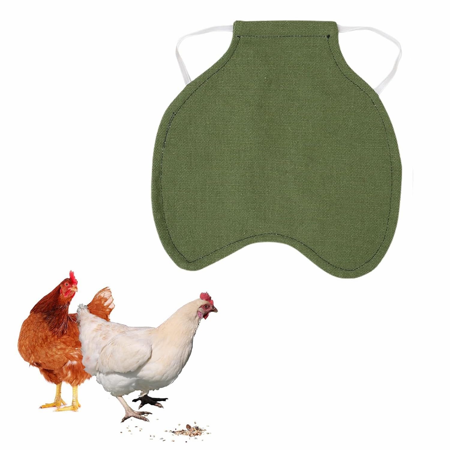 Hühnersattel / Hühnerjacke Aus Baumwolle - 17,5x19 Cm, Schützt Federn Vor Hahnenschäden