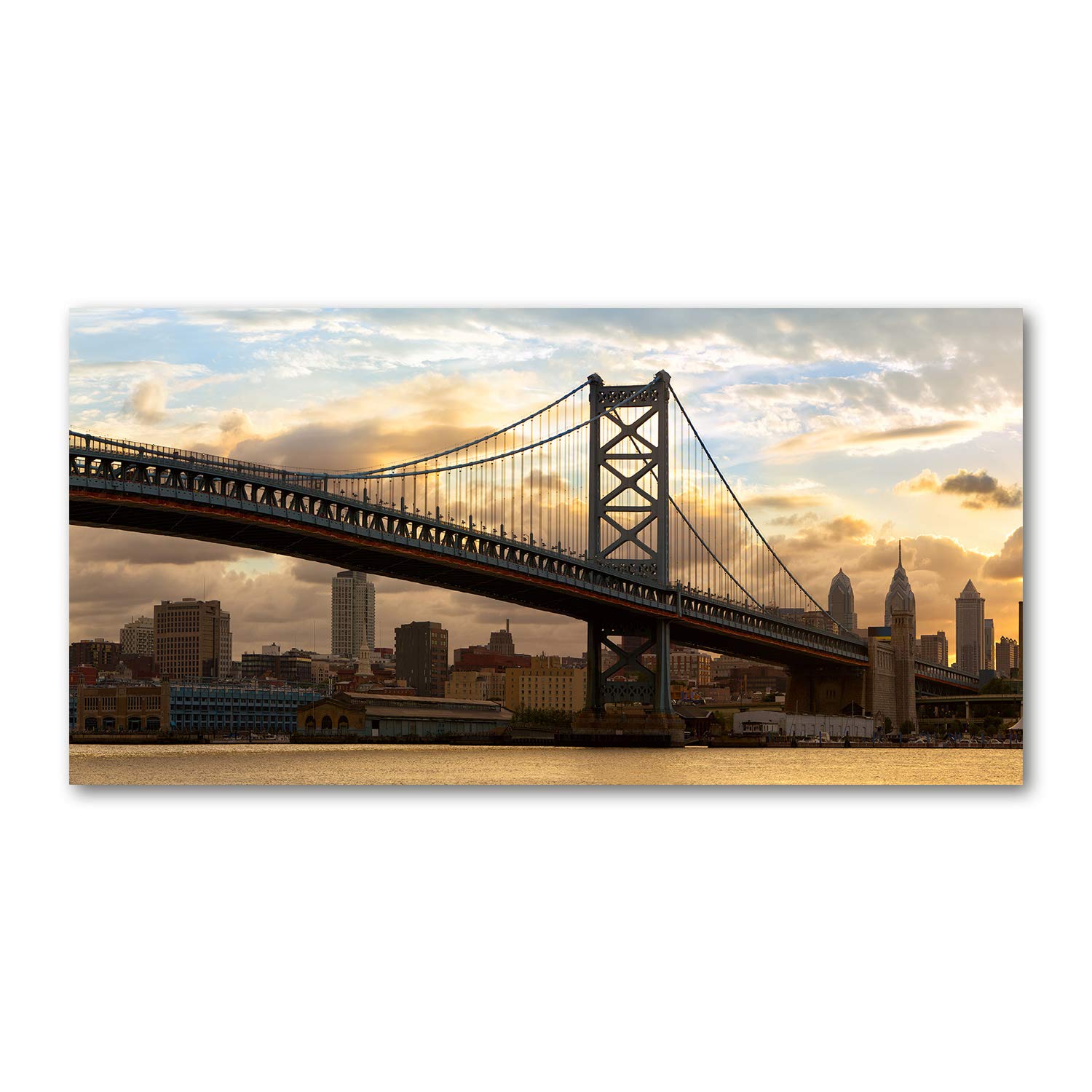 Déco murale acrylique Amarillo El Puente de Filadelfia Tulup 140x70