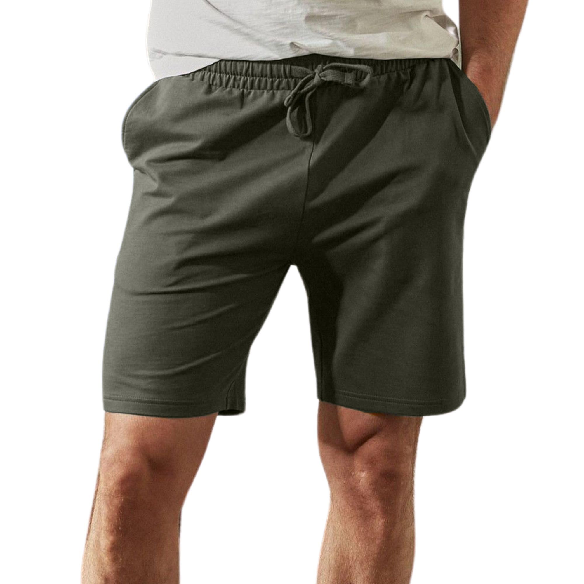 NOBERO Zip Pocket Regular Fit Shorts for Men | Cotton French Terry Fabric |