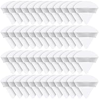 Vista 1 de Suclain 48 esponjas triangulares de terciopelo suave para maquillaje en polvo de cara, esponjas triangulares para base cosmética húmeda y seca
