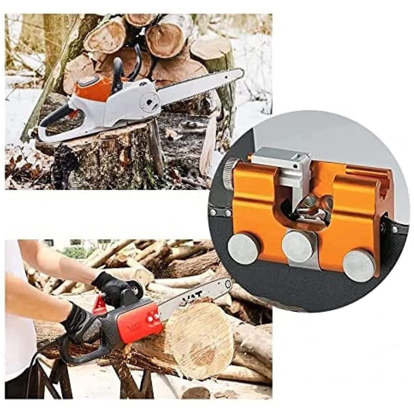 Afilador de motosierra portátil Timberline para todas las motosierras y sierras