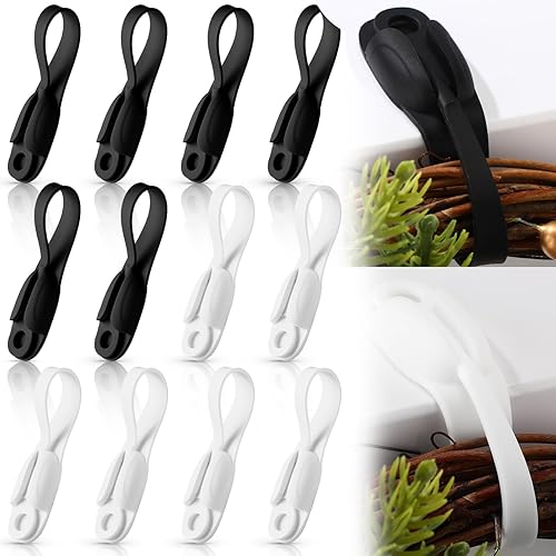 Organizador de cables para electrodomésticos, 12 unidades, autoadhesivo, para electrodomésticos, de cocina, organizador de cables de silicona para