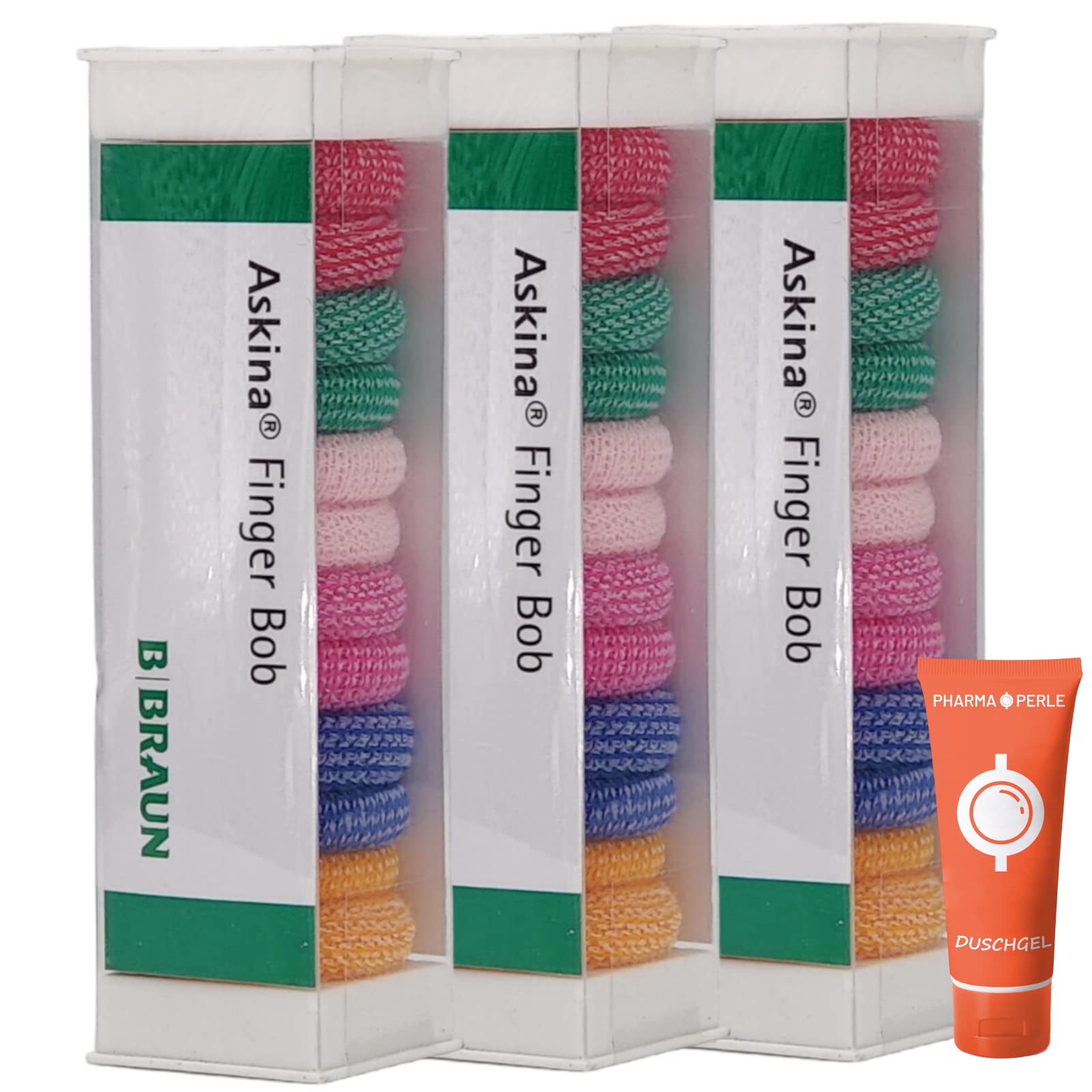 Askina Finger Bob I farbig I 3x 6 Stück im Sparset I plus PharmaPerle giveaway