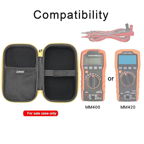 Miniatura 2 de RLSOCO Estuche rígido compatible con Klein Tools MM400MM420 multímetro probador de voltaje digital