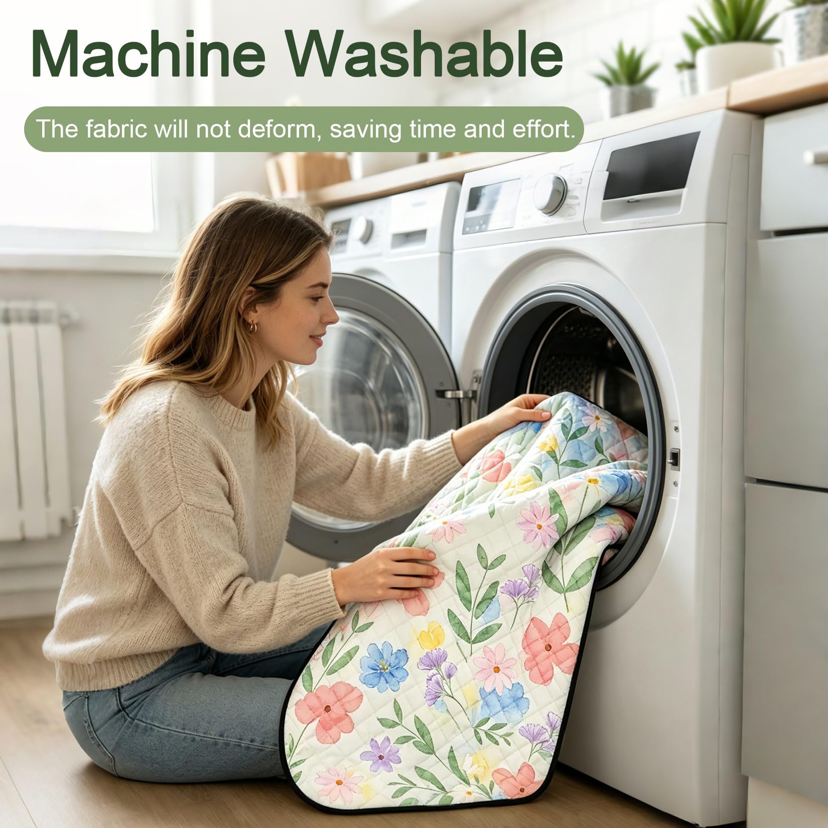 Couverture de pique-nique - 200 x 200 cm - Extra large - Imperméable - Lavable en machine - Couverture de pique-nique - Couverture de plage pour plage, pique-nique, jardin (fleurs)