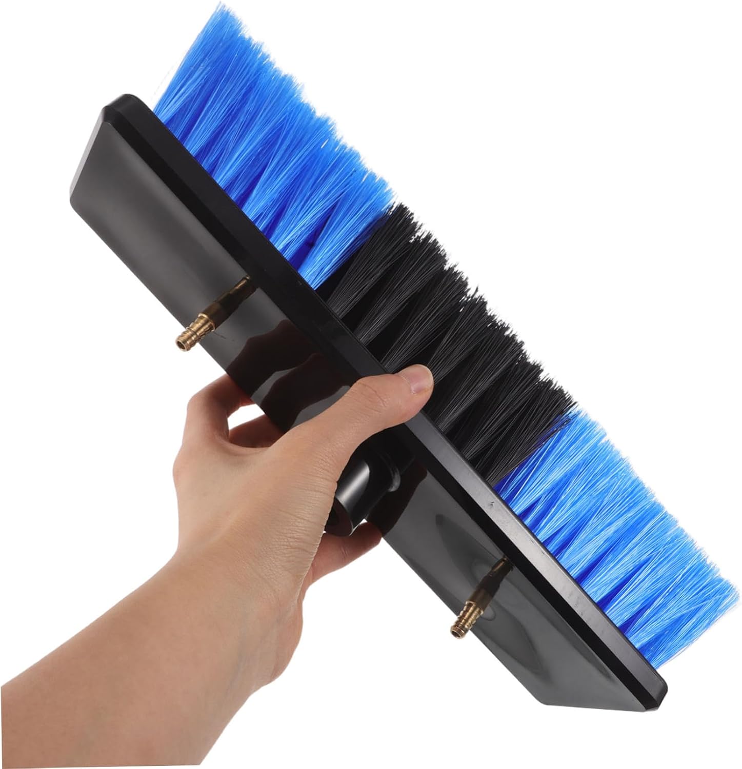 Kisangel Solar Panel Cleaning Brush Head Replacement with Protective Soft Bristles, Plastic and Steel Material for Efficient Cleaning Performance, Compatible with Electric and Manual