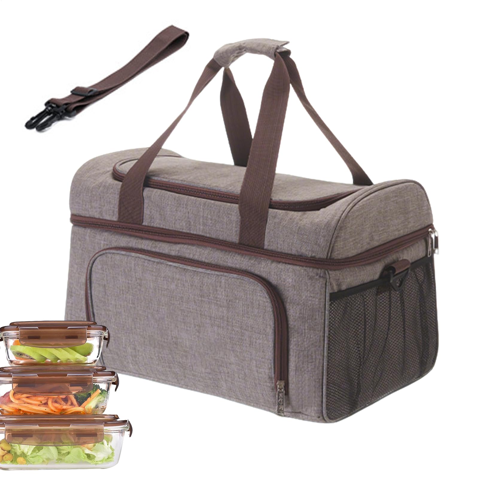 Bolsa isotérmica de 30 litros, impermeable flexible plegable | bolsa aislante impermeable – ideal para el almuerzo y la escuela, playa, comestibles, picnic, carreras