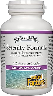 Natural Factors - Stress Relax Serenity Formula. Stress and Anxiety Formula. 120 capsules